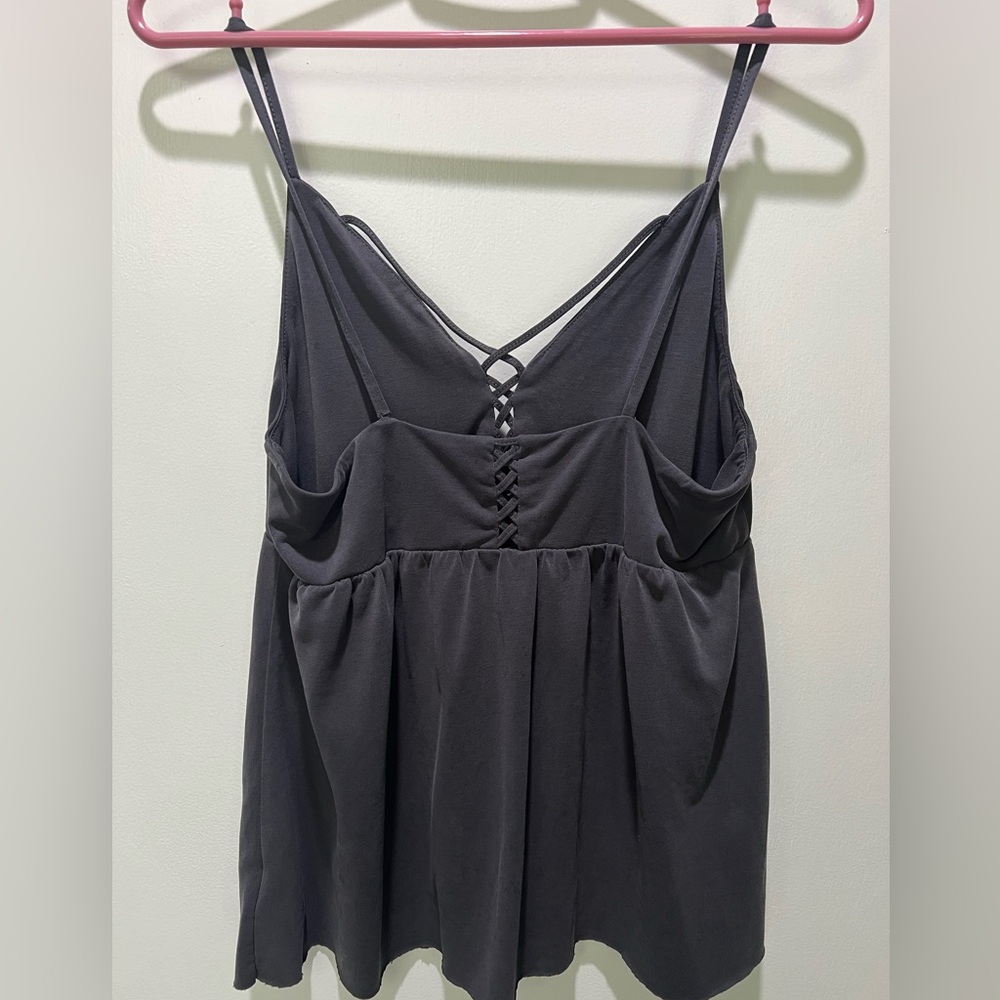 American Eagle Soft & Sexy Sueded XS Grey Top